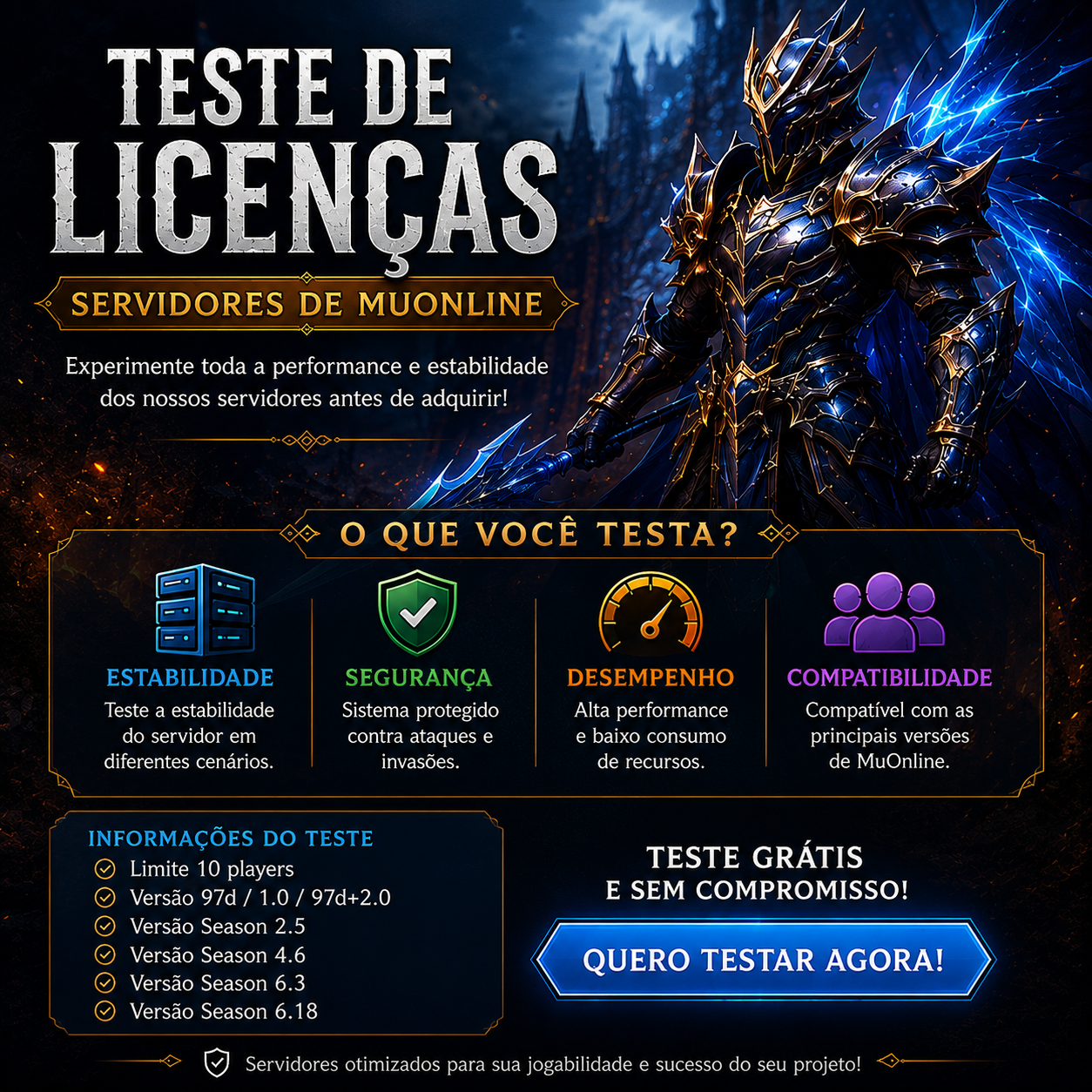 Teste de Licenças MuOnline